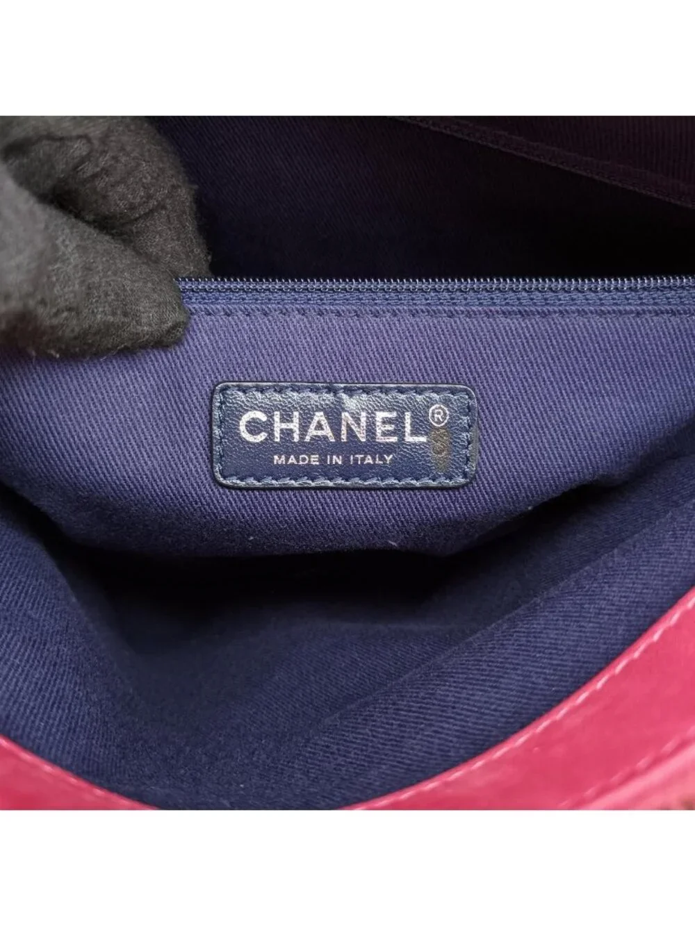 Chanel Quilted CC Logo Mademoiselle Red Leather Handbag